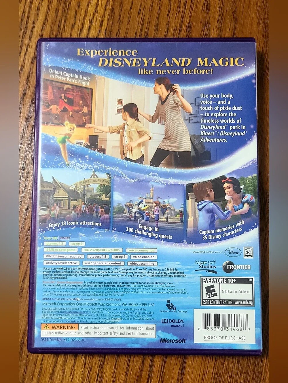 Xbox 360 Disneyland Adventures (Kinect)